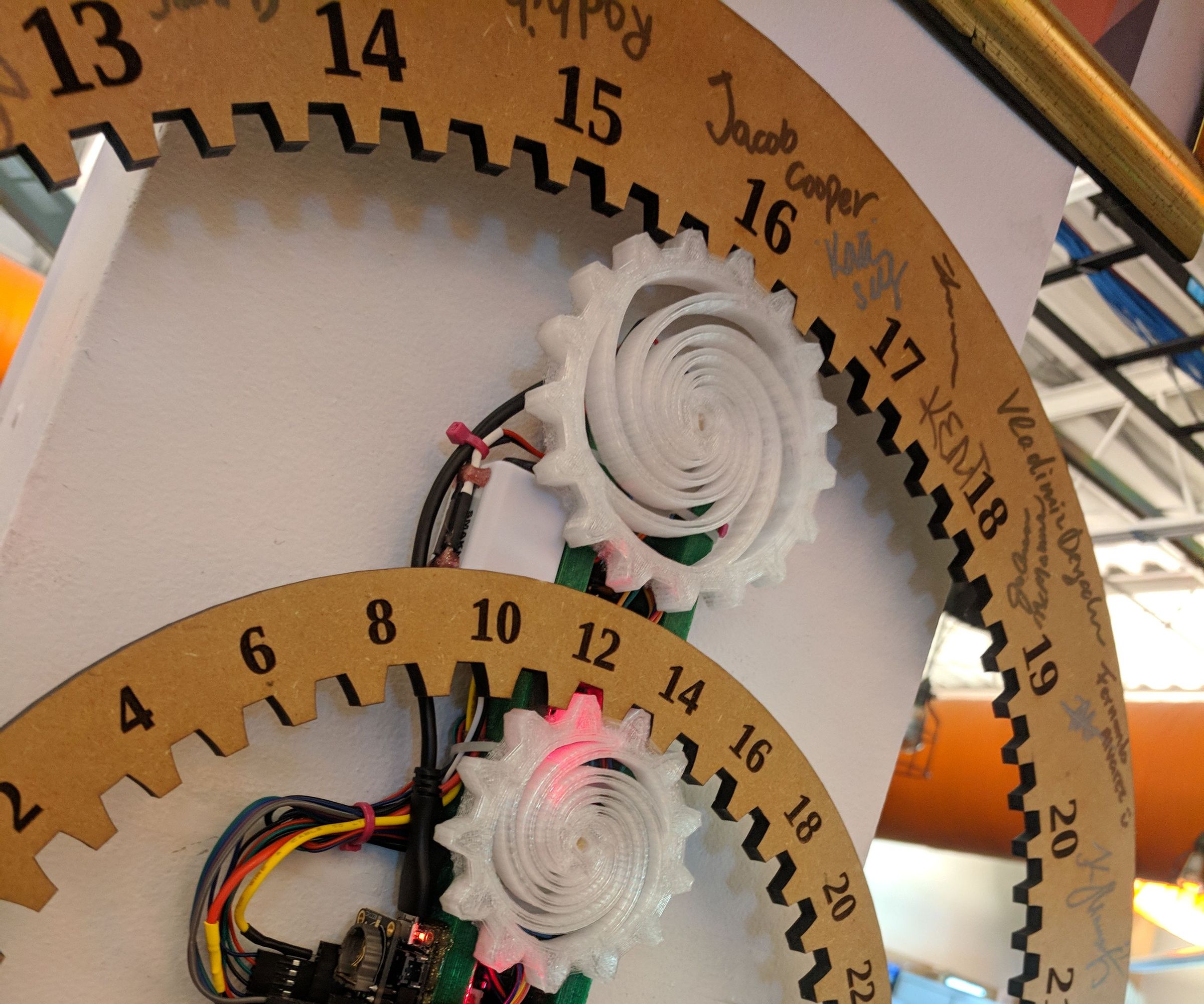 Ticking Gear Clock