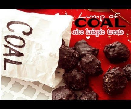 Lump of Coal Rice Krispie Treats