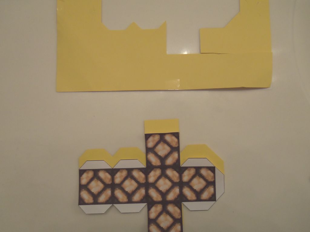 Minecraft Paper Light Minecraft Papercraft Glowstone Light Up Redstone Lamp Papercraft : 7
