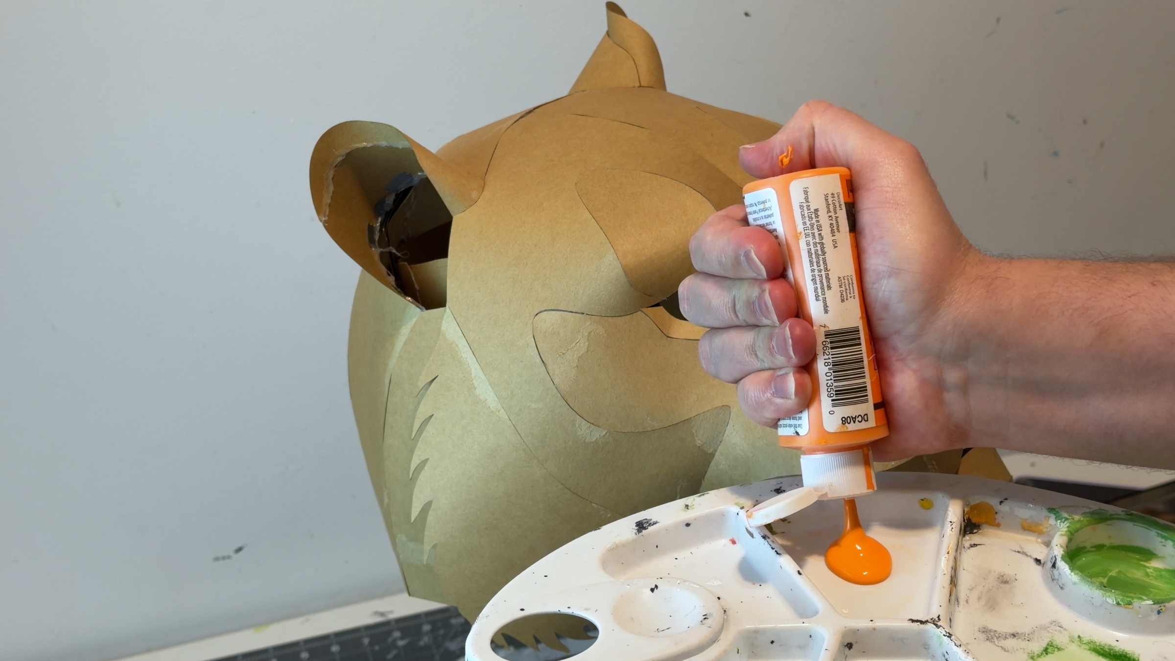 Painting – Orange Base Layer
