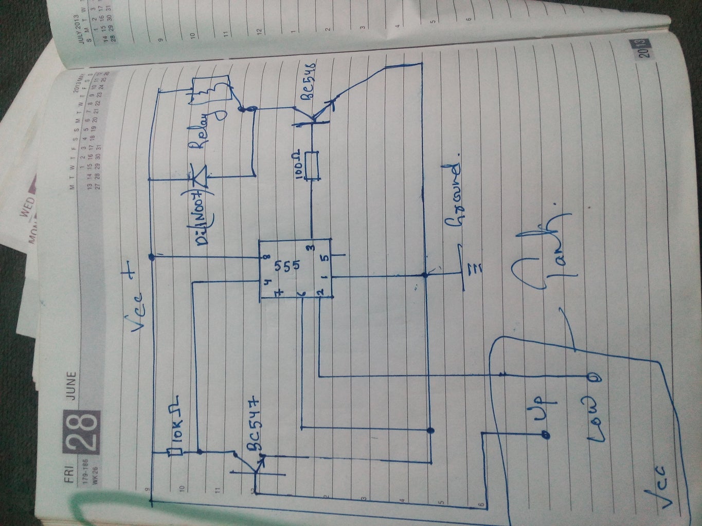 AUTOMATIC WATER CONTROL WITH AUTO SHUT DOWN WATER PUMP 8 Steps Circuit Diagram