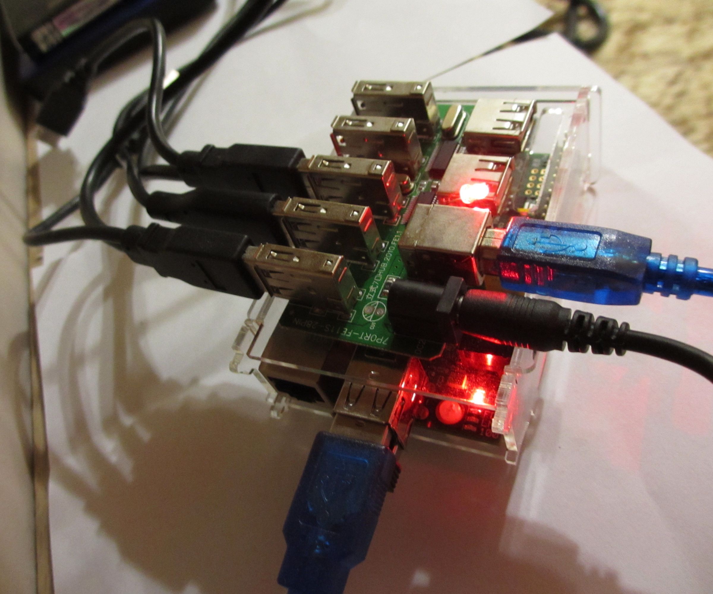 Raspberry Pi Torrent, Samba and DLNA With 3+ Hard Drives