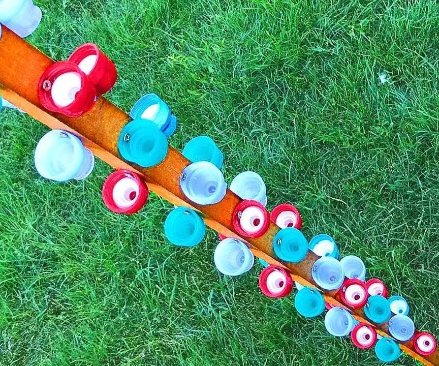 DIY Water Feeder for Bees, Insects, and Birds — Made From Recycled Bottle Caps