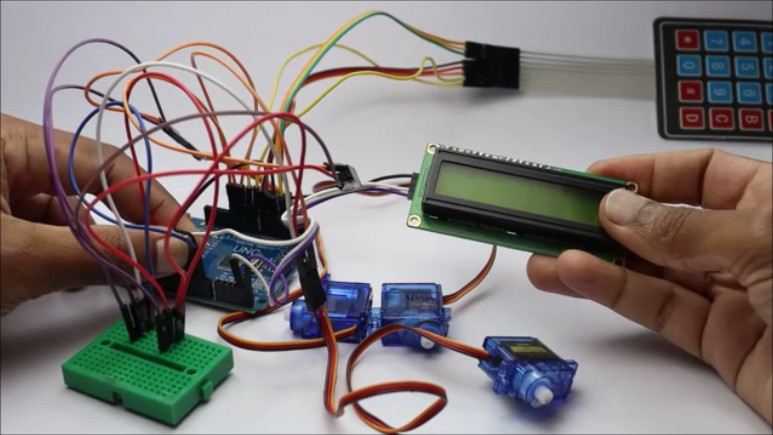 Coding Auto Home System Arduino Smart Car Parking System With Password Lock : 5 Steps (with ...