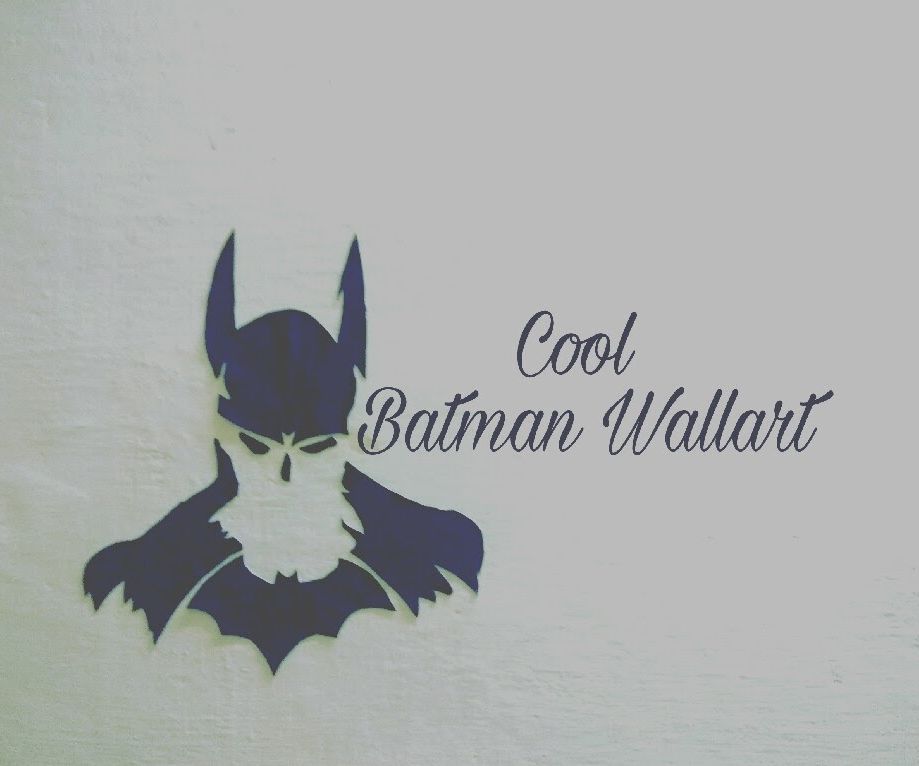 DIY Batman Silhouette Wall-Art