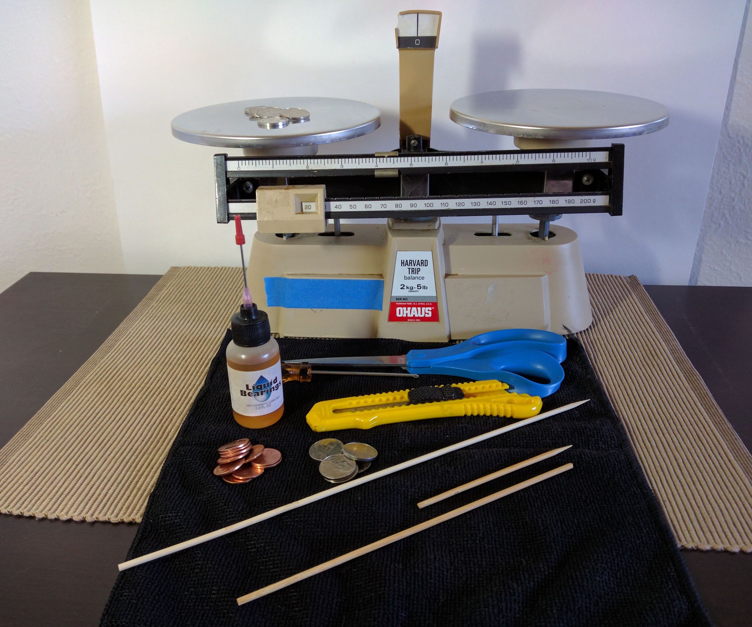 Ohaus Harvard Trip Balance Repair Calibration With US Mint Calibration Weights
