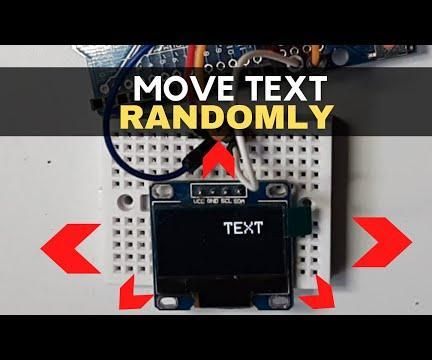 Arduino Move Text Randomly on SSD1306 OLED Display