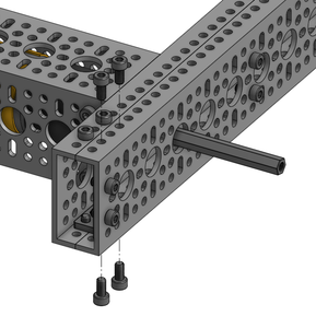 Attach Outer Side Rail to Robot Frame
