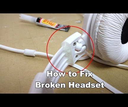 Fix Broken Headphone Band - Superglue Trick