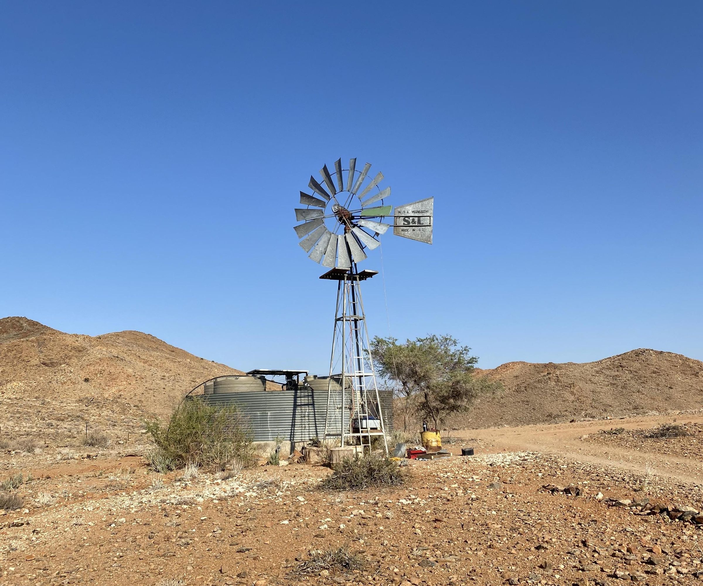 Electric Conversion of a Water-Pumping Windmill in Namibia