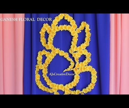 DIY Floral Ganesh Decor
