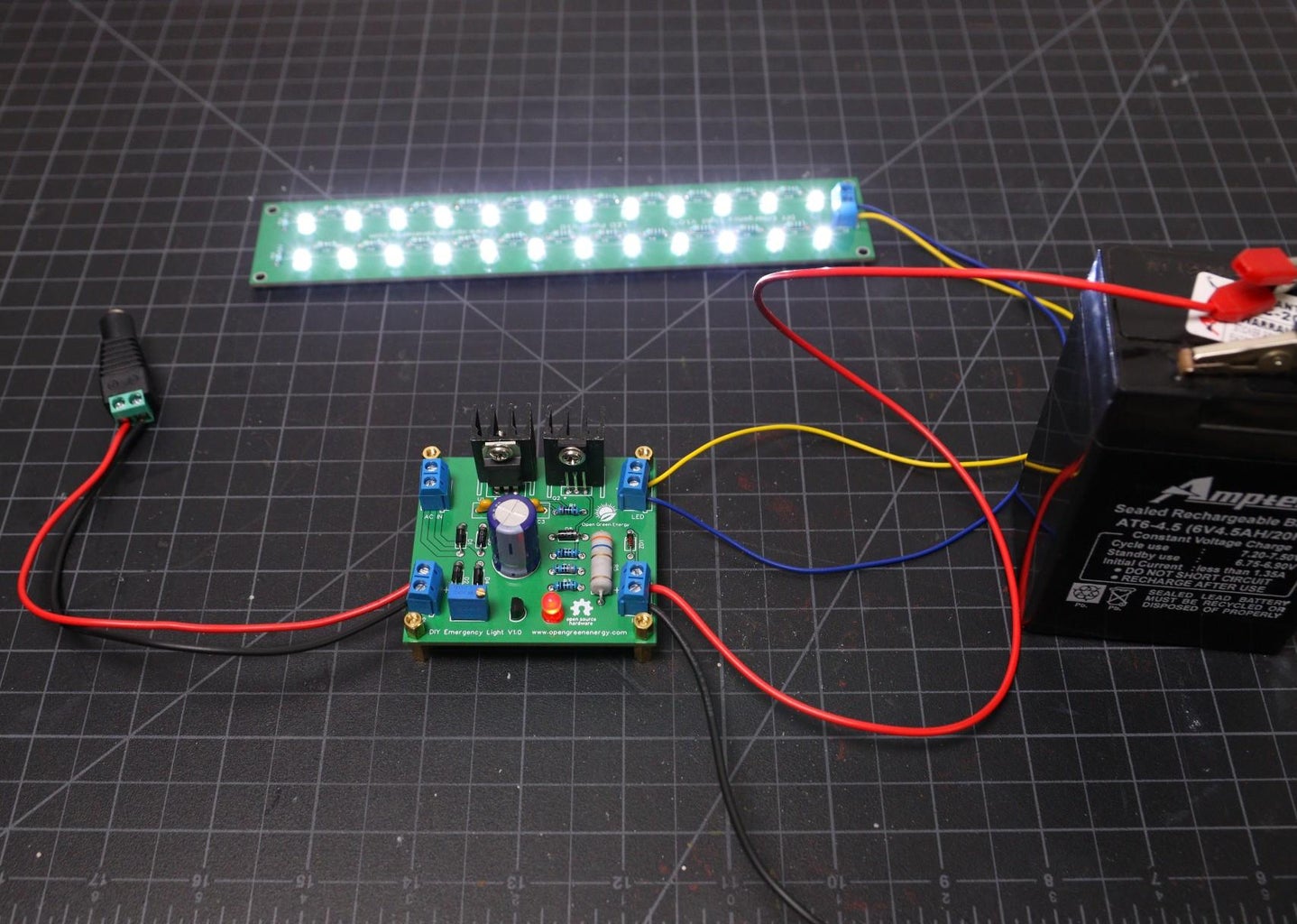 How to Make an Emergency Light : 12 Steps (with Pictures) Circuit Diagram