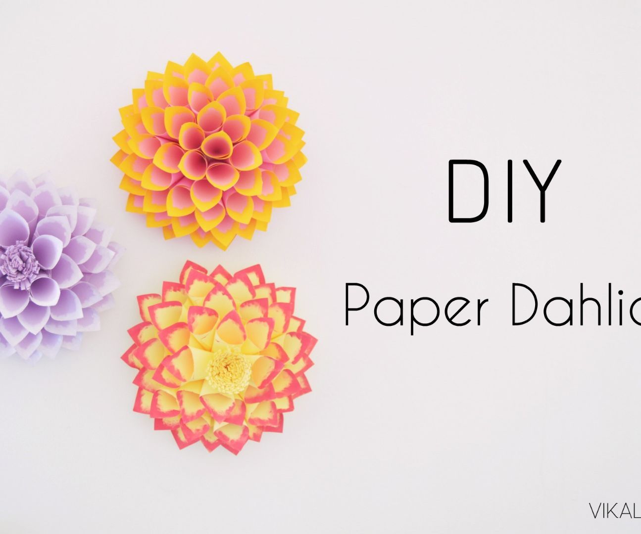 DIY Paper Dahlia