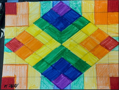 Rainbow Geo Art