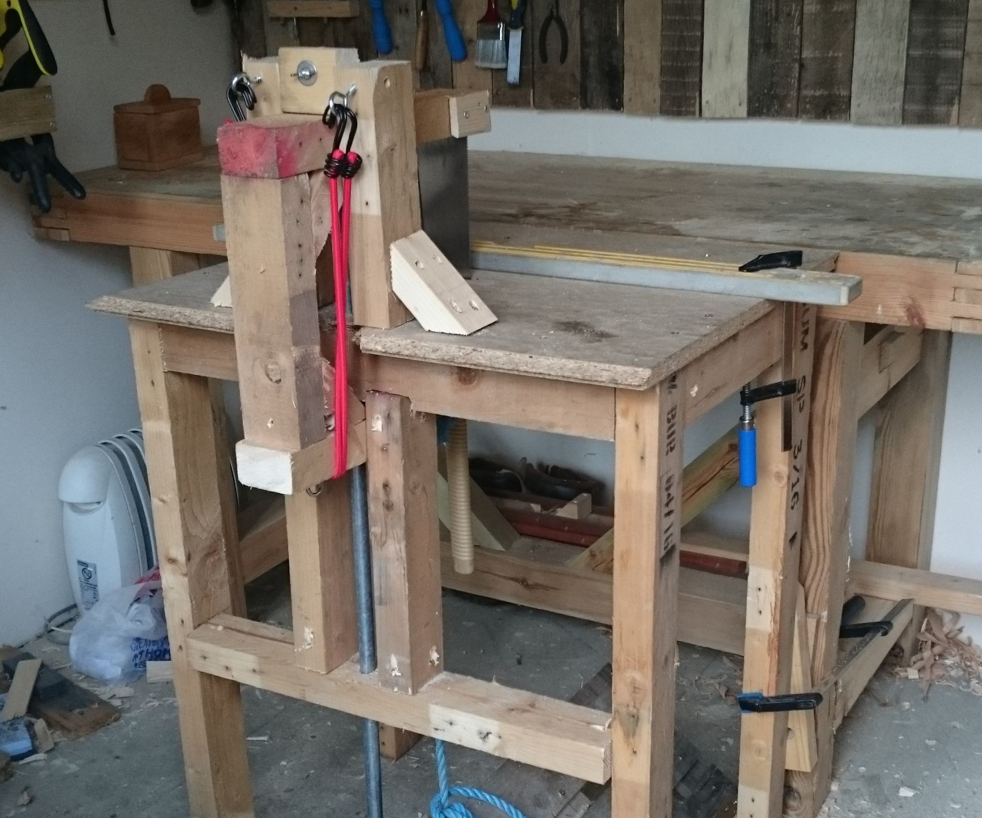 Pedal Powered Table Saw Experiment