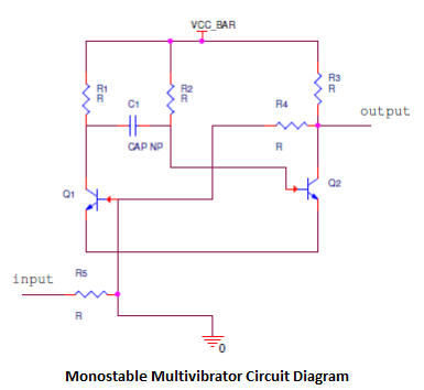 Monostable Multivibrator Circuit