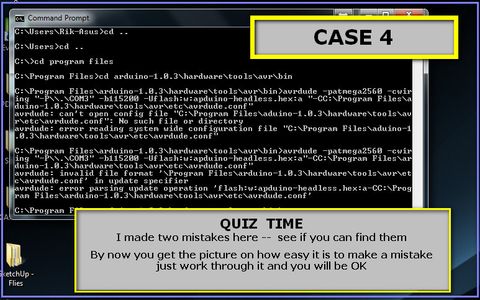 ERROR --  It Happens a Lot Using "COMMAND PROMPT" - for Me at Least