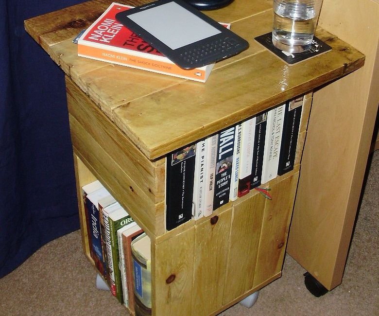 A Table/bookcase Made From a Pallet