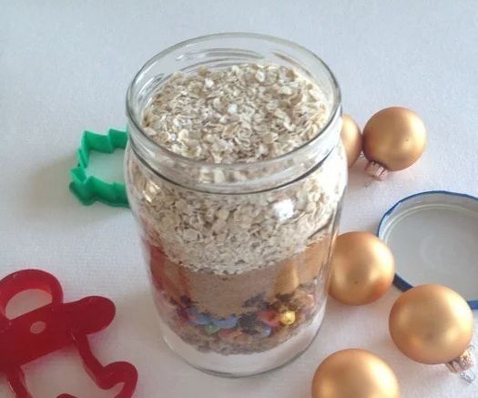 Christmas Lights Cookies in a Jar