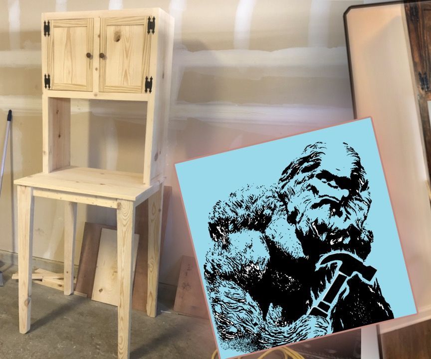 How to Build a Kitchen Side Table With Cabinets