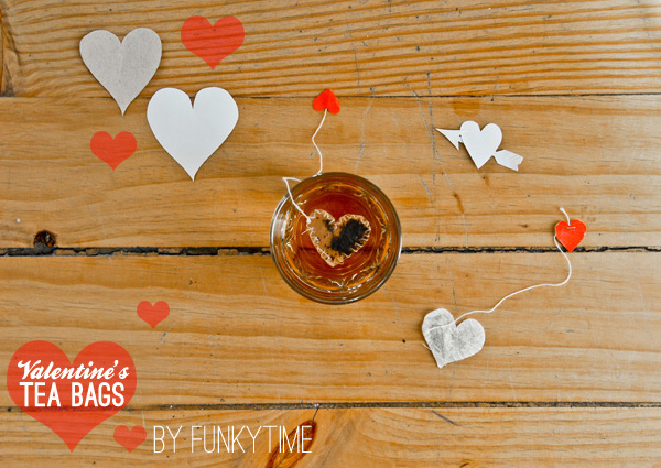 Heart shaped tea bags