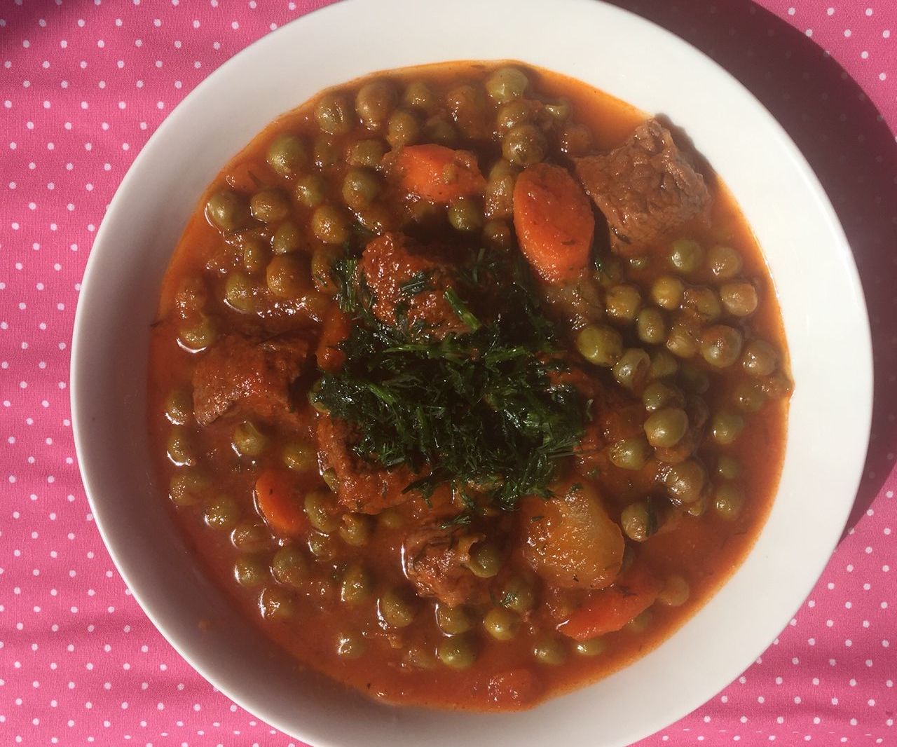 Beef and English Peas