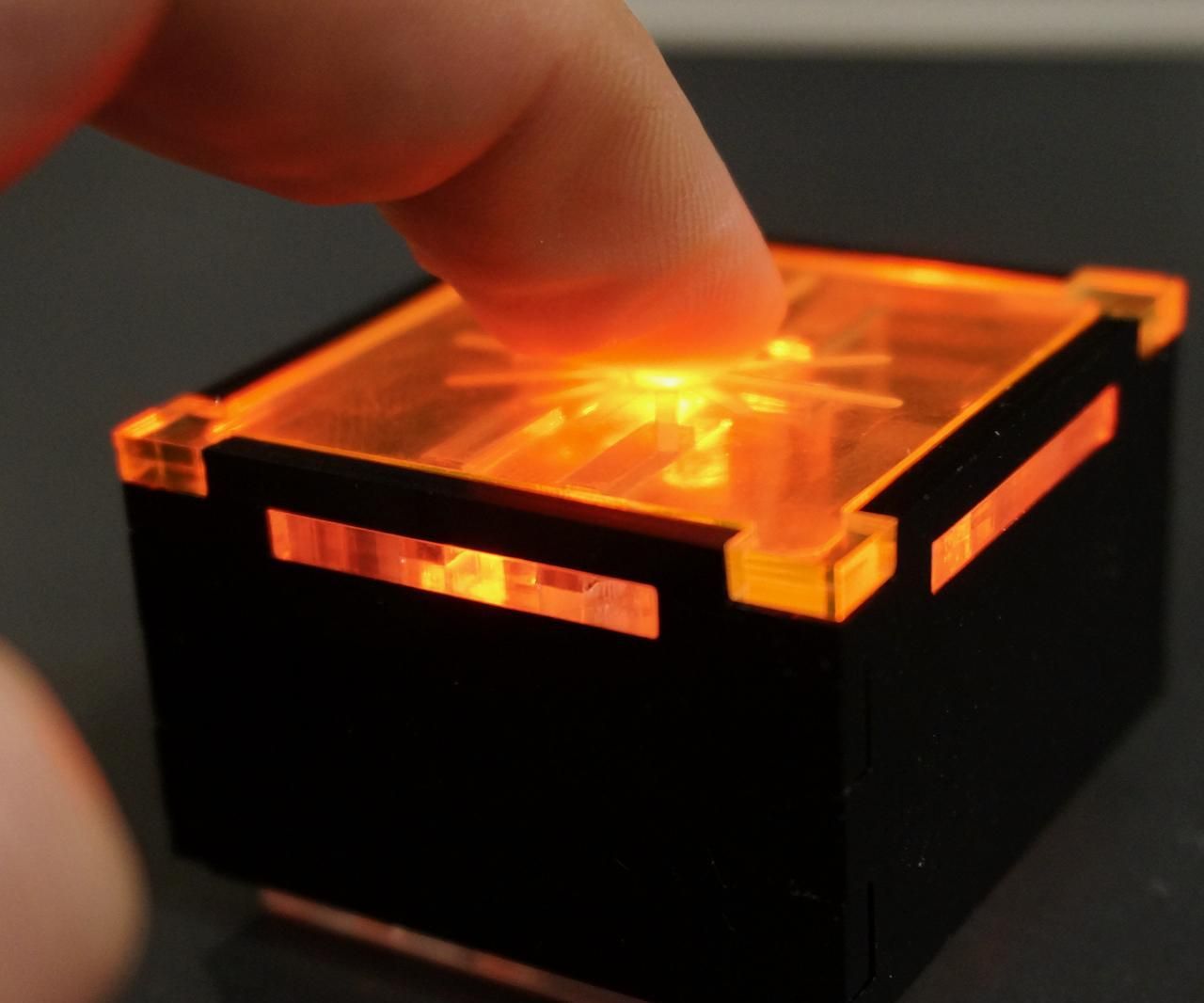 Laser Cut Button Light