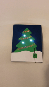 Twinkling Christmas Tree Card