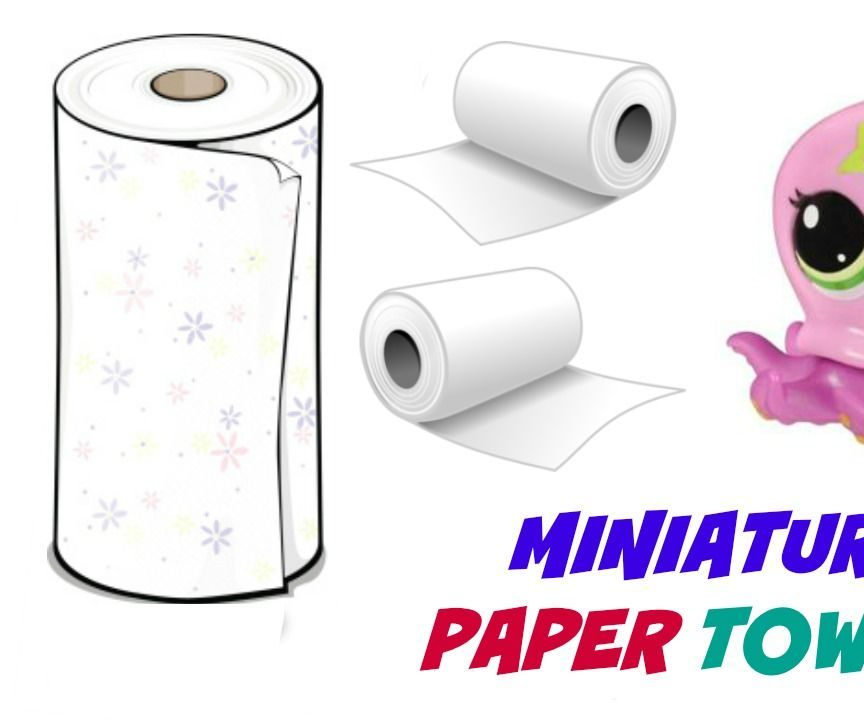 Miniature Doll Paper Towels Diy