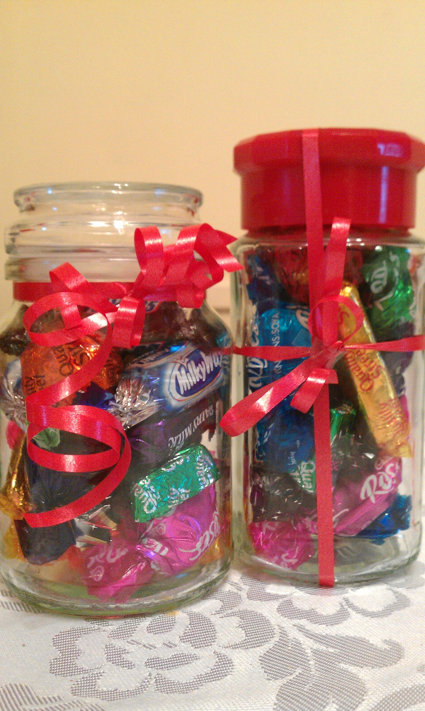 Christmas Chocolate Jars