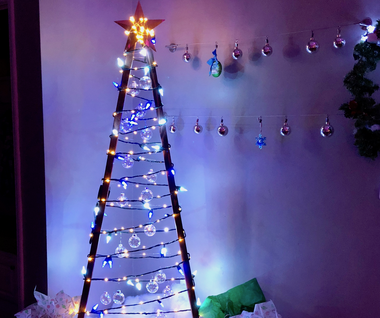 2x4 Christmas Tree With Concrete Base