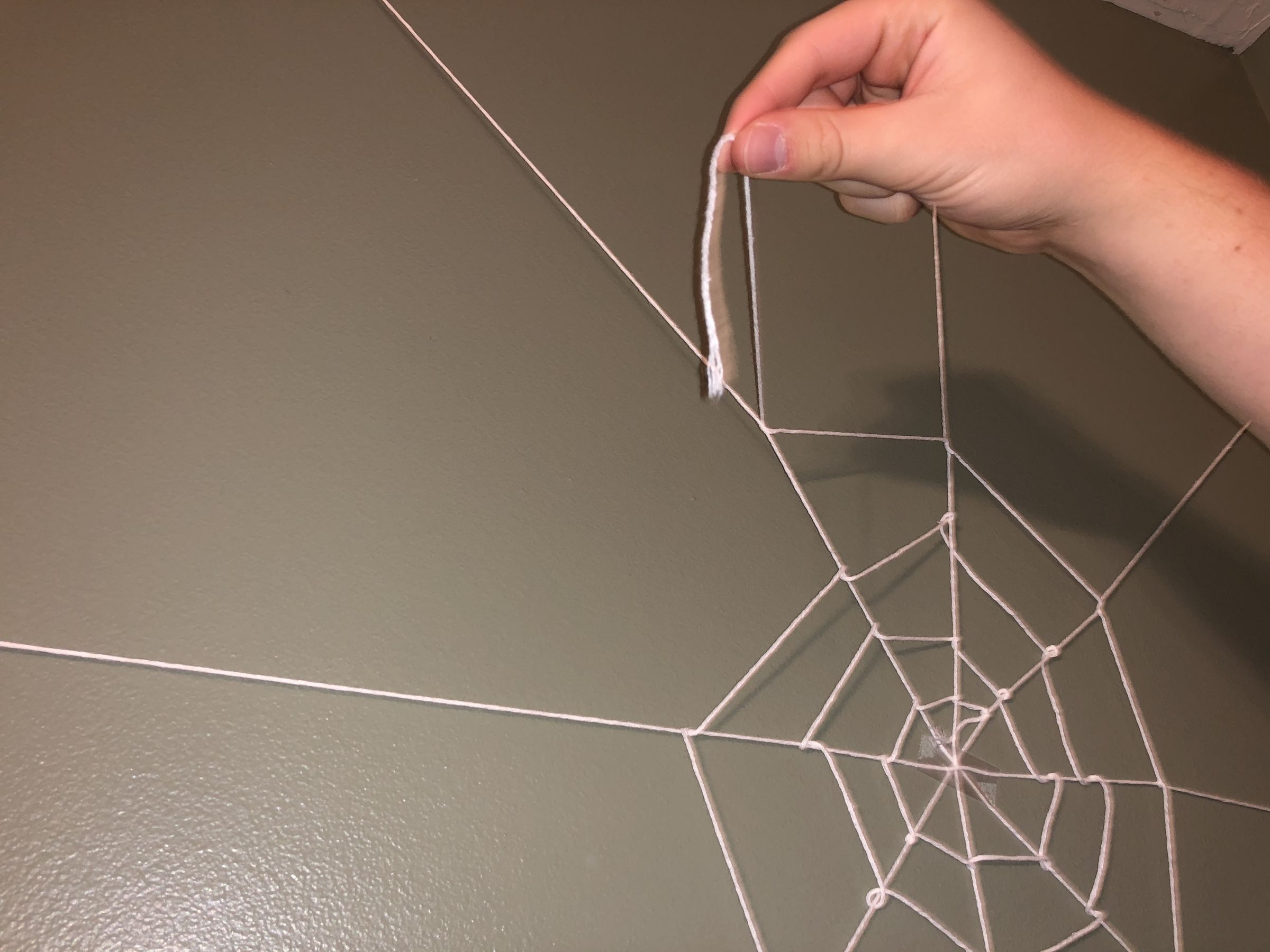 DIY Halloween Spiderweb Decoration 12 Steps Instructables