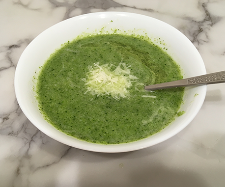 Broccoli Oyako Soup, Easy and Tasty