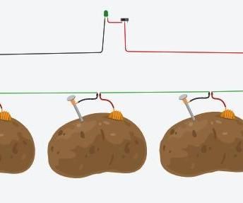 Batería De Patatas En Tinkercad