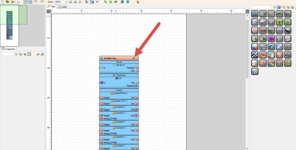 Start Visuino, and Select the Arduino UNO Board Type