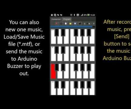 Music Editing, Sent to Buzzer and Gesture Control