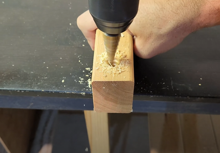 Drilling Front Side - Hole for the Plugs