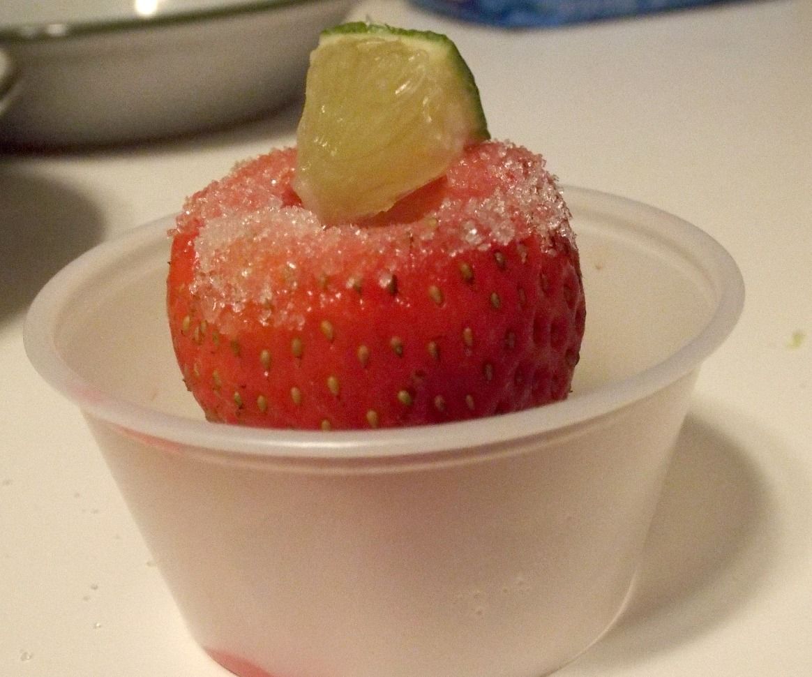 Strawberry Margarita Jell-O Shots