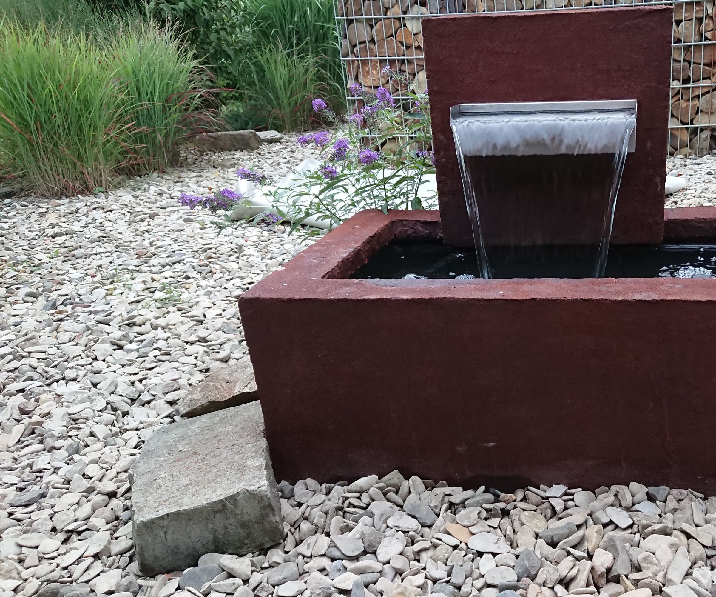 Cement Rusty Fountain