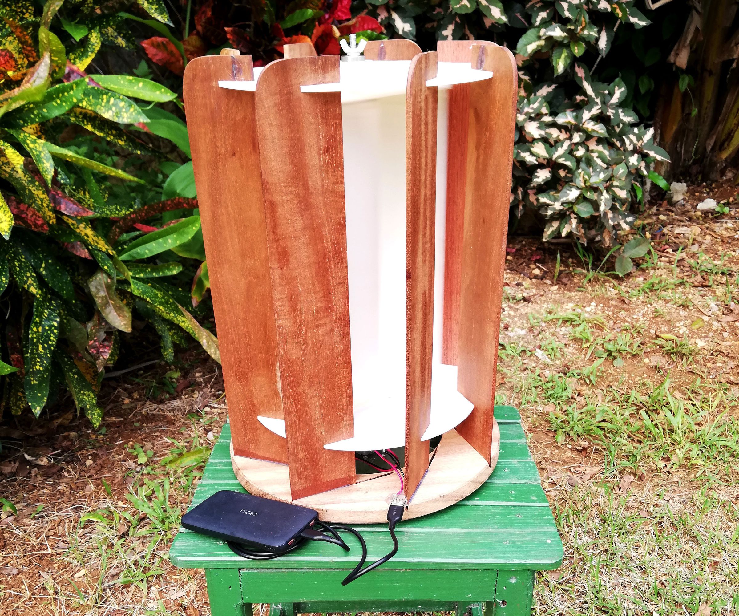 Portable Savonius Wind Turbine With Deflectors