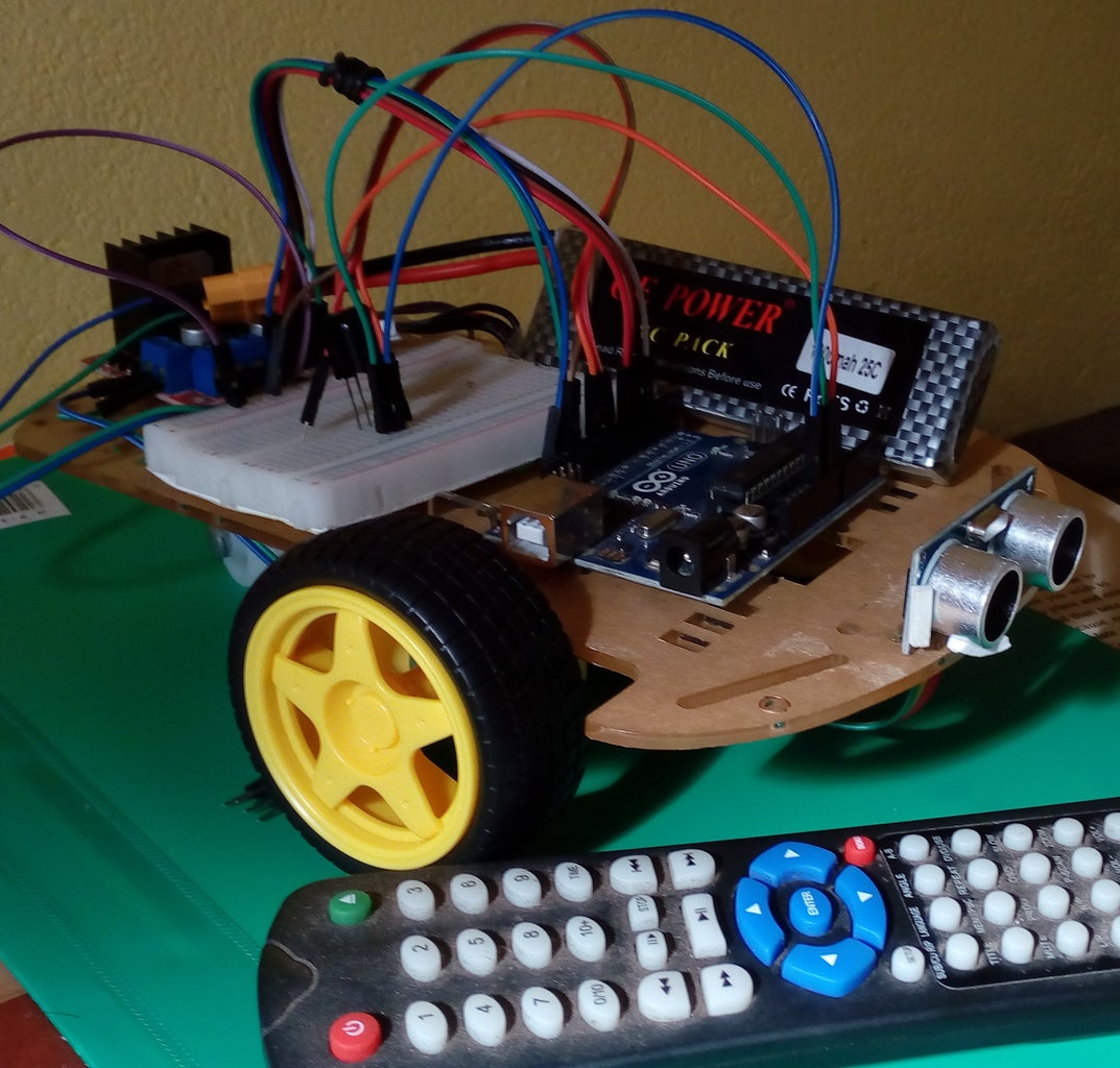 Remote Controlled Car Using Arduino With Obstacle Avoiding : 9 Steps ...