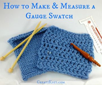 How to Make, & Measure a Knitting Gauge Swatch!