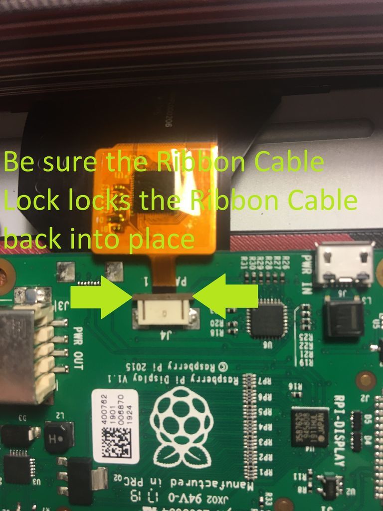 Connect Ribbon Cables to Touchscreen Display Driver