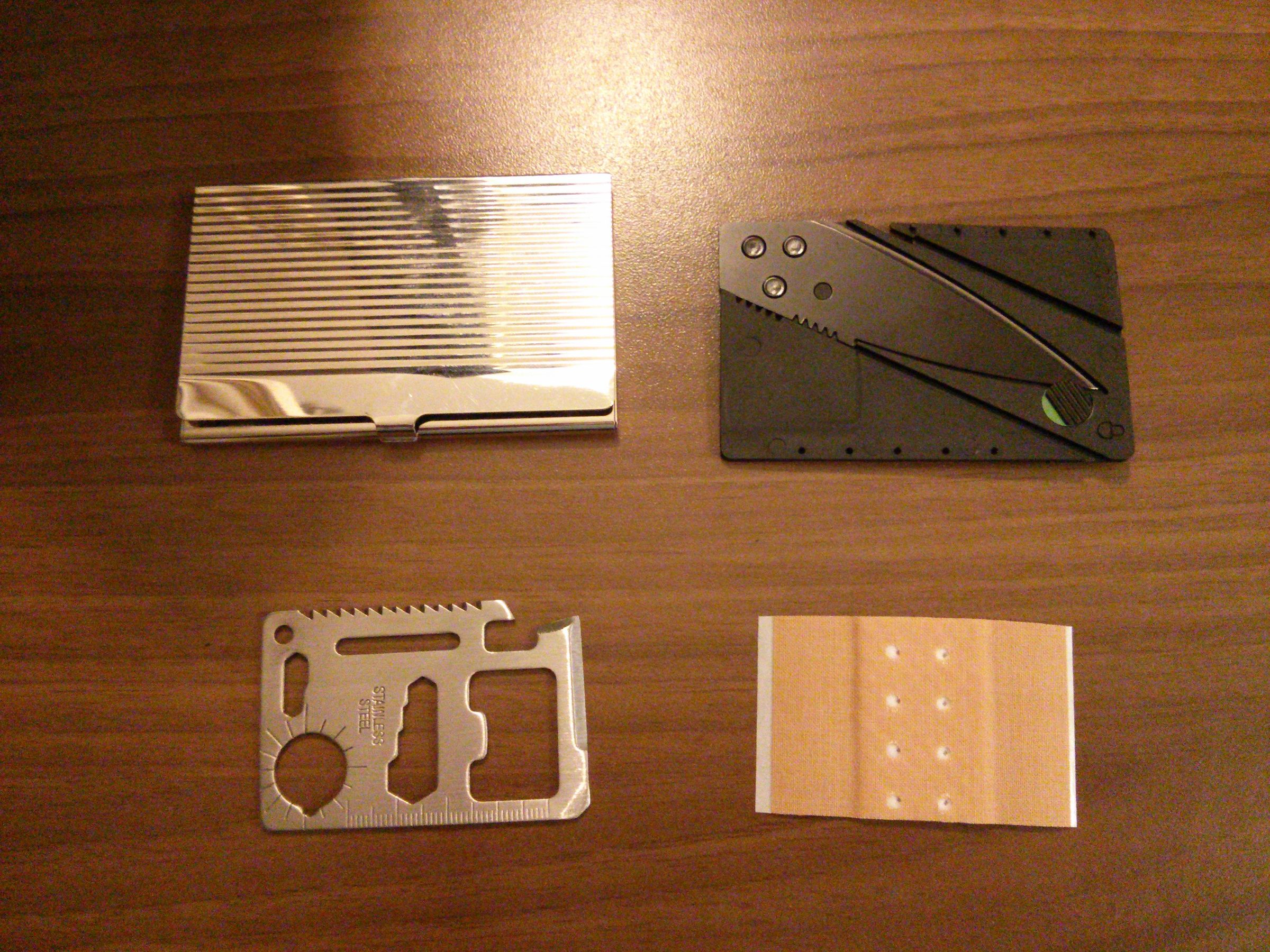Nano Survival Kit in Business Card Case