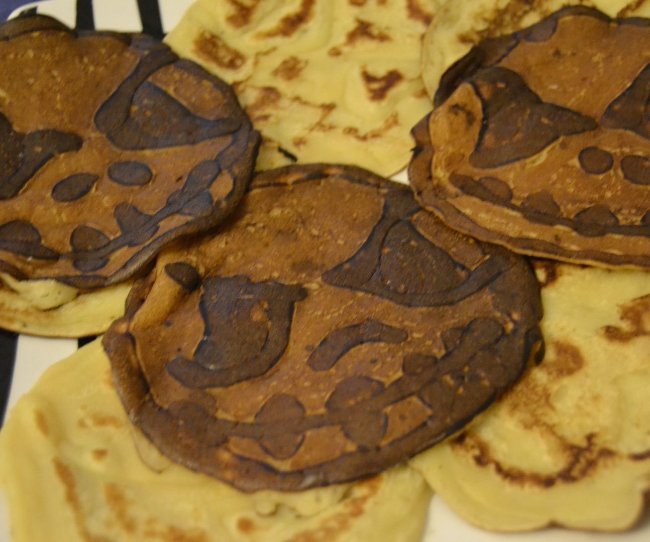 Jack Skelleton Halloween Pancakes