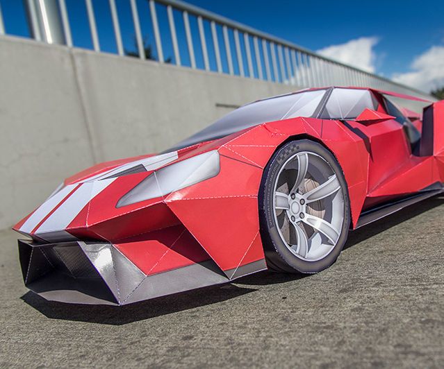 Ford GT Inspired GT Legend Paper Supercraft