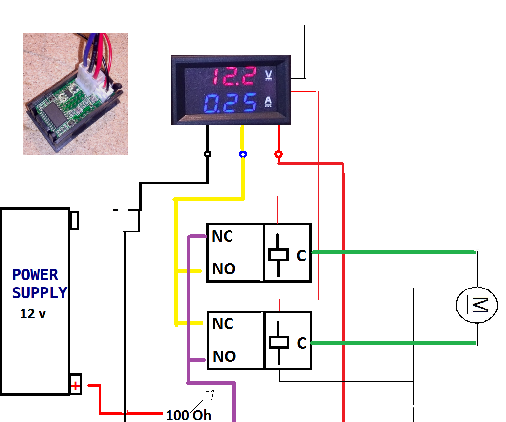 Simple DC Voltage Variator With Inversion Switch