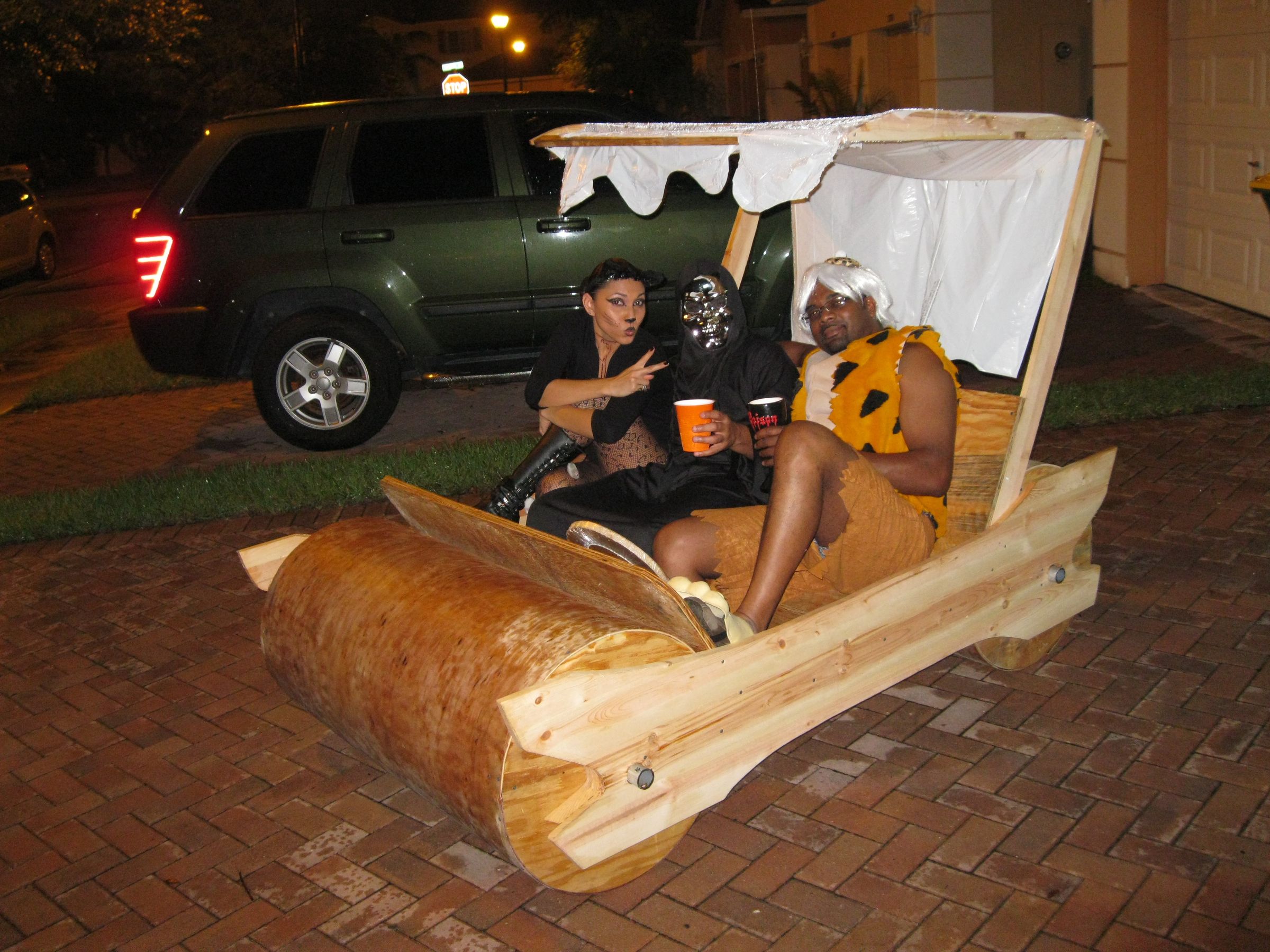 Full Size Flintstones Car