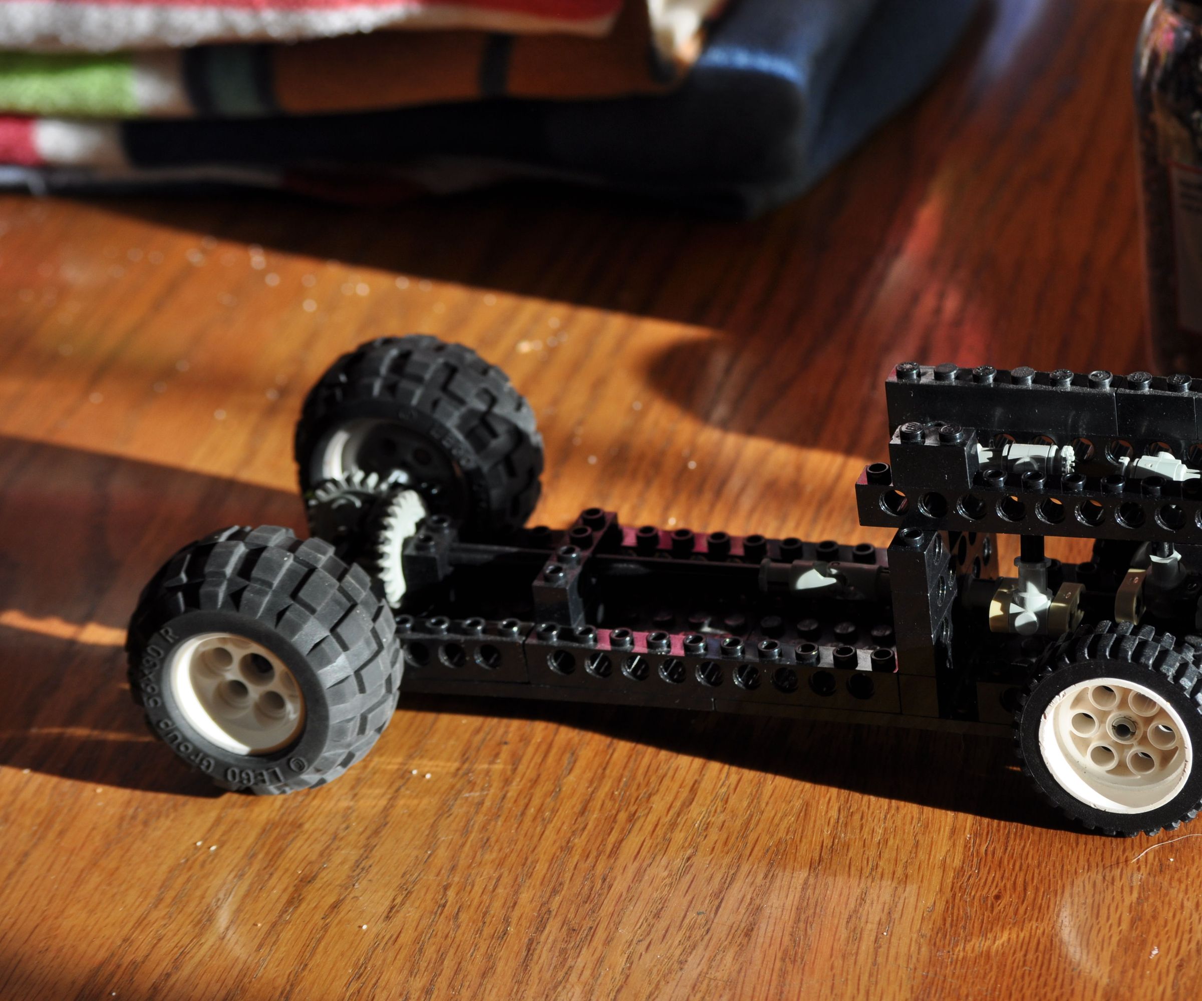 Lego Car With Spinning Engine
