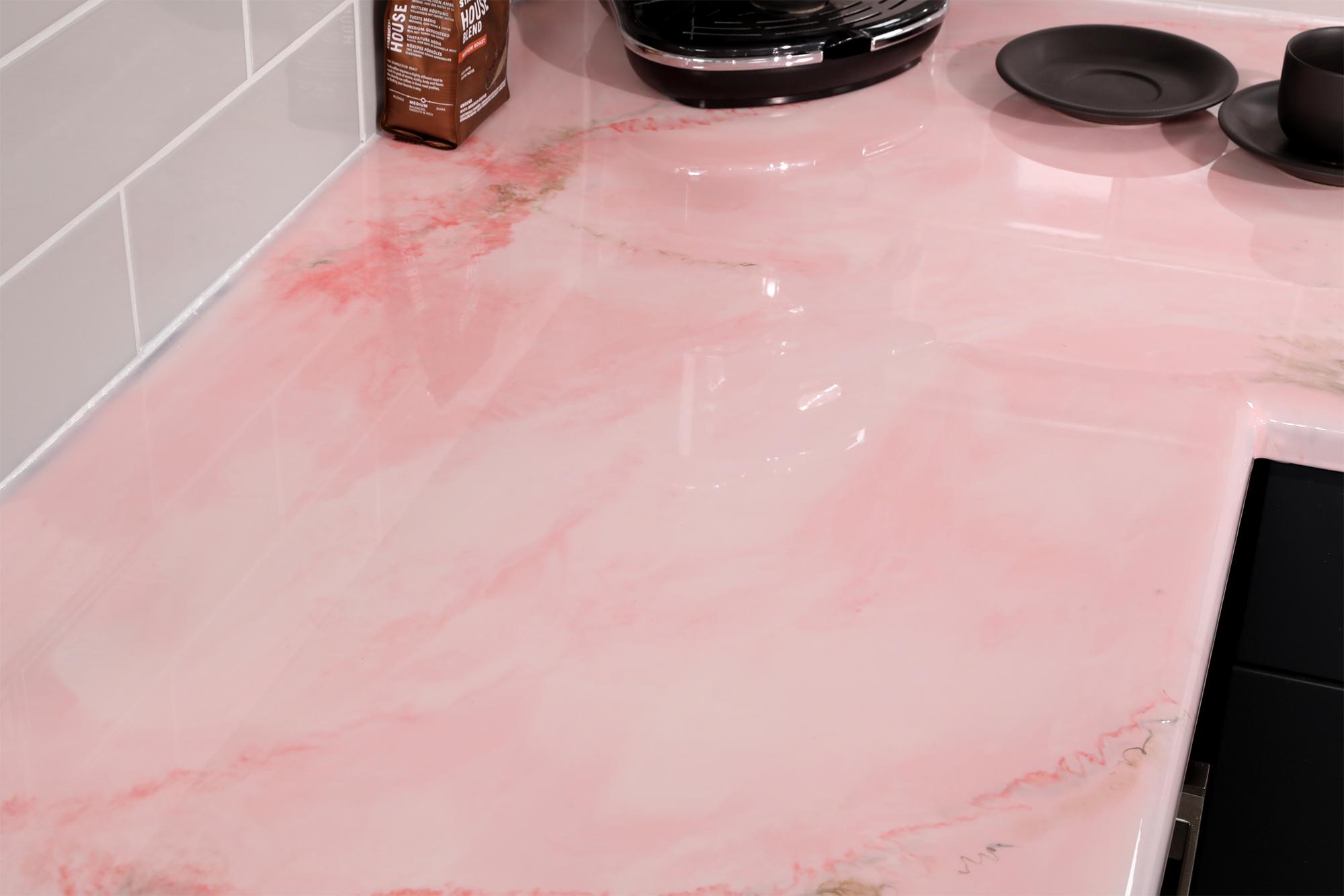 DIY Resin Countertops Using Clear Epoxy Coating Resin and Pigments 11
